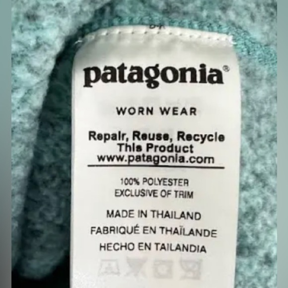 Patagonia Jackets & Coats,Patagonia Pull Over 3/4 Zip,Color:Green Mint,Size:S - Picture 7 of 7